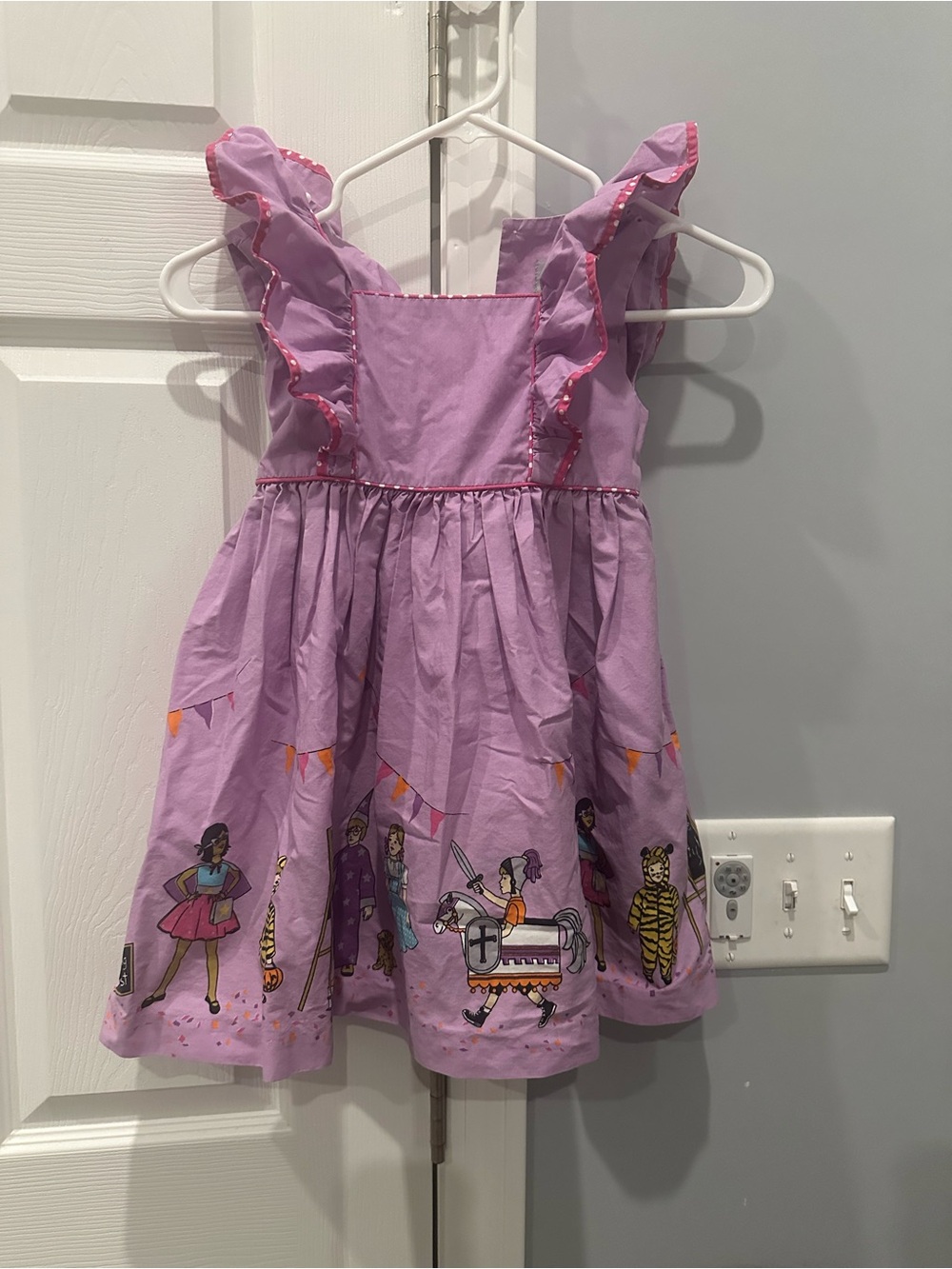 Eleanor Rose Halloween Party Dress with Costume Parade Print